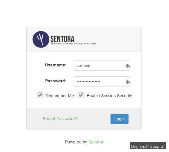 Hướng dẫn cách cài đặt Sentora web hosting control panel - Control Panel Sentora Web Hosting Control Panel - Webmasters Tools Phát triển website