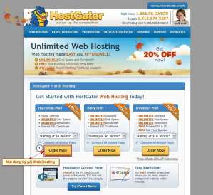 Hướng dẫn cách đăng ký và tạo web hosting HostGator - HostGator shared hosting web hosting - Hosting Phát triển website