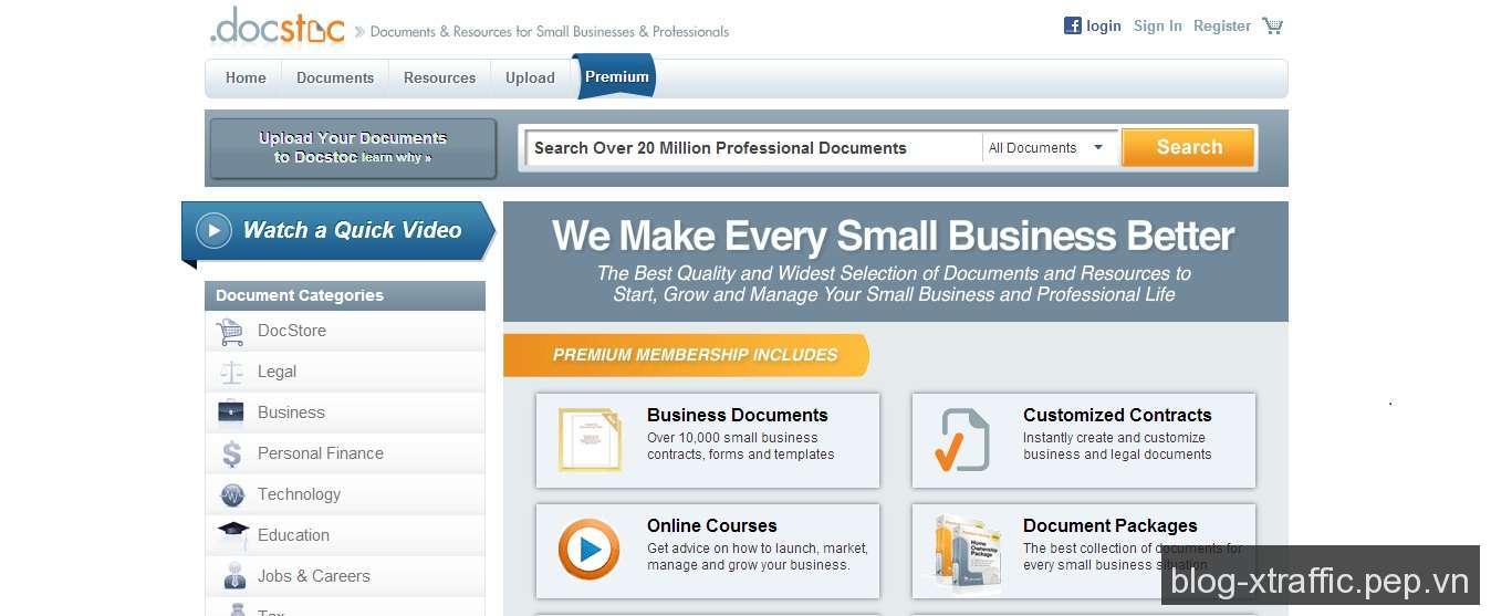 Những dịch vụ chia sẻ tài liệu trực tuyến tốt nhất để làm marketing - chia sẻ tài liệu dịch vụ chia sẻ tài liệu Docstoc Scribd SlideShare tài liệu trực tuyến - Digital Marketing Marketing